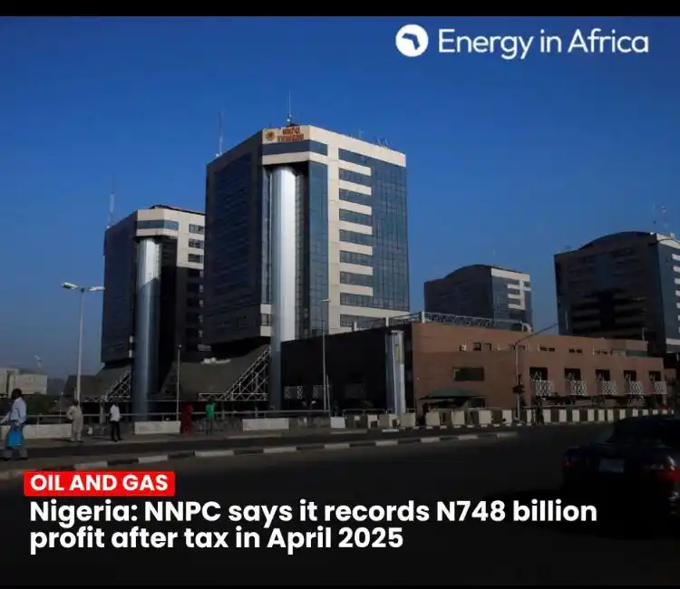 Image from African & Caribbean Energy Network : Nigeria: NNPC says it records N748 billion profit after tax in April 2...
