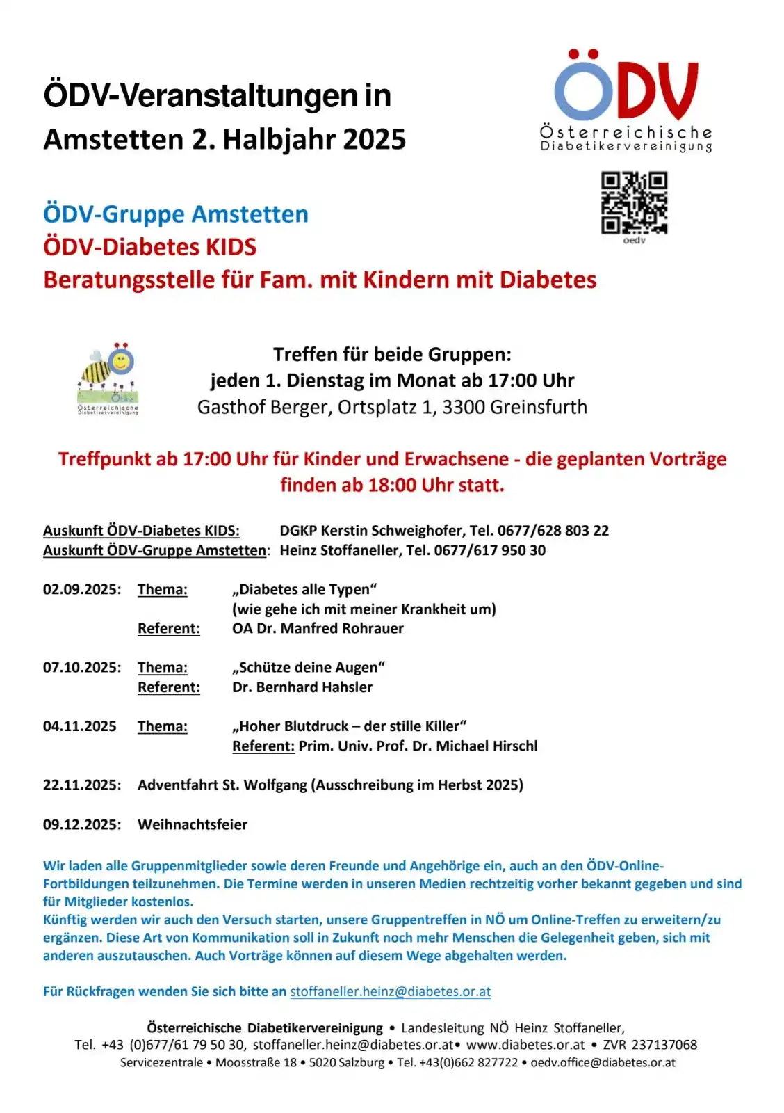 ÖDV-DIABETES Selbsthilfegruppen  post