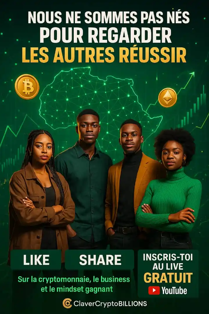 Image from ✅ Crypto • Développement • Blockchain – ClaverCryptoBillions ✅: 🟢 NOUS NE SOMMES PAS NÉS POUR REGARDER LES AUTRES RÉUSSIR. Nous somm...