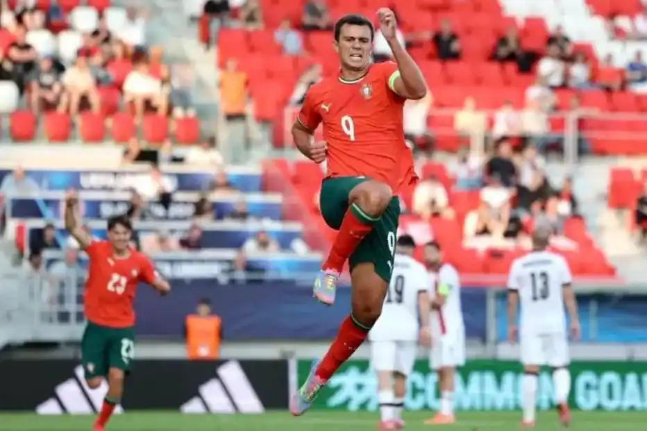 Image from Correio da Manhã: *Portugal vence Geórgia e está nos 'quartos' no Euro sub-21 como prime...
