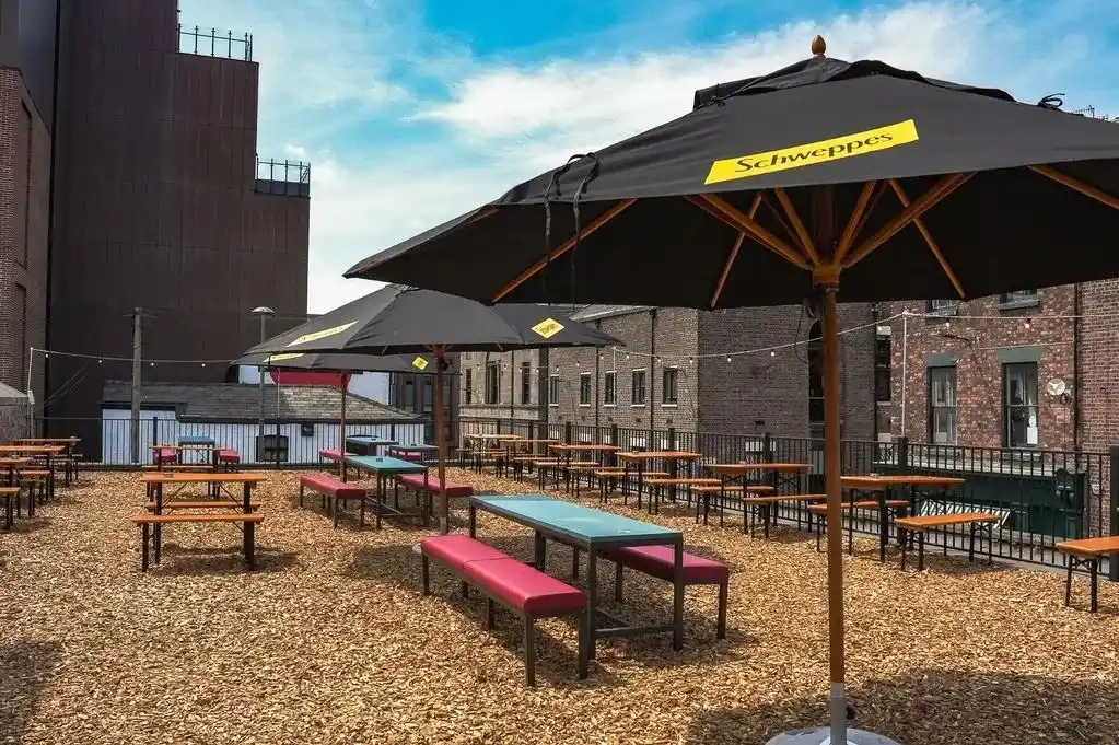 Image from Liverpool Echo : *Rooftop beer garden with golden hour views and big burgers opens in c...
