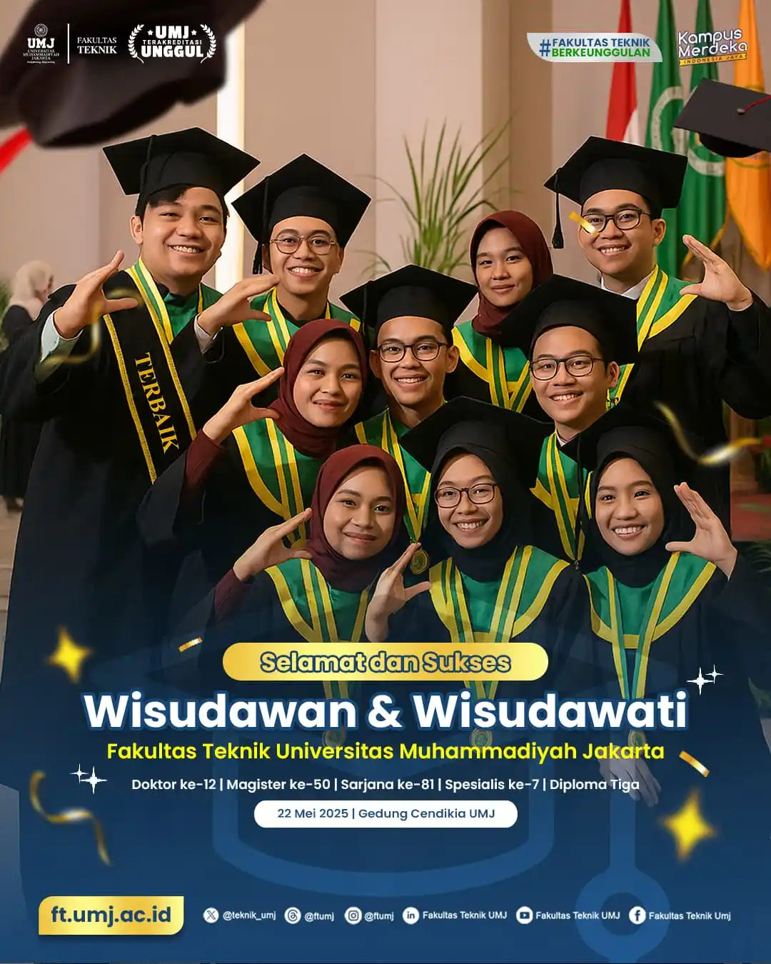 Image from Seputar Fakultas Teknik UMJ: Selamat dan Sukses Wisudawan dan Wisudawati Fakultas Teknik UMJ 21 Mei...