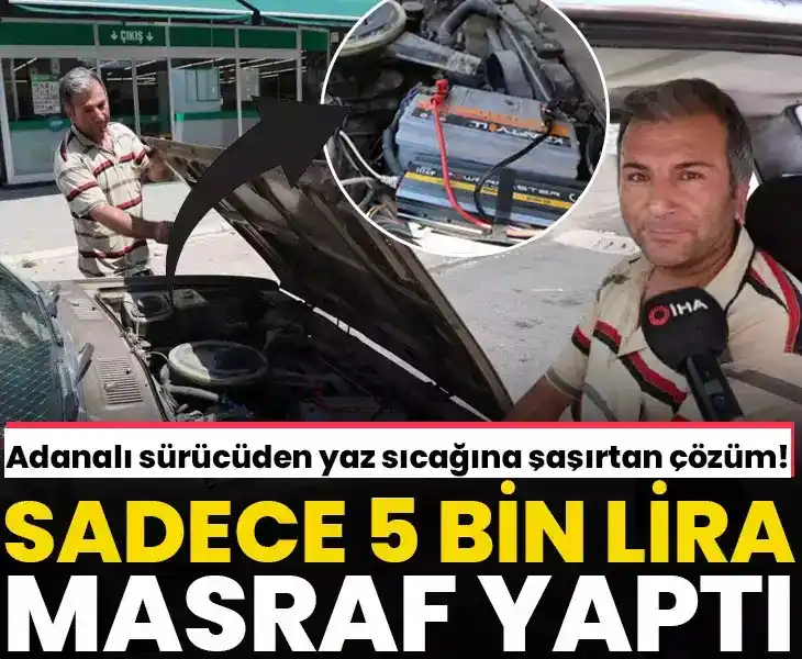 Image from gazetevatancom: 🌞SICAĞA KARŞI PRATİK ÇÖZÜM  🫠Sadece 5 bin lira masraf yaptı, Adana s...