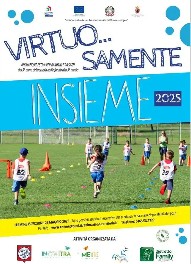 Image from Comune di Comano Terme: Sono ancora aperte le iscrizioni per l'animazione estiva per bambini e...
