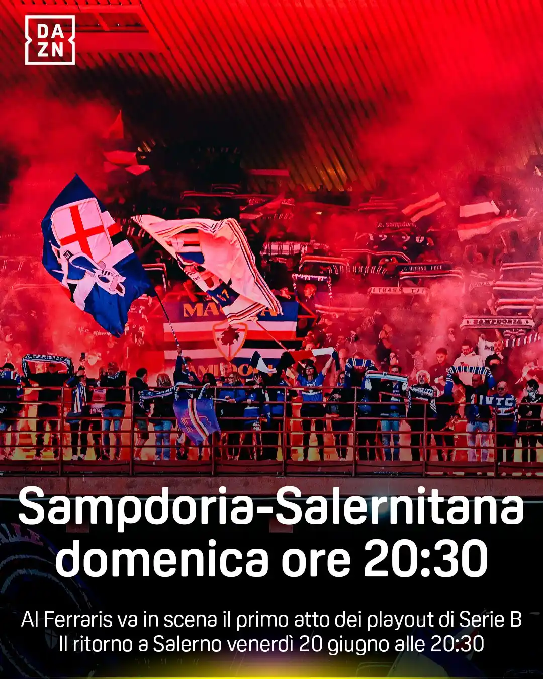 Image from DAZN Italia: Stasera ore 20.30: andata playout Serie ๐
ฑ๏ธ ๐๐๐ฆ๐ฉ๐๐จ๐ซ๐ข๐ e ๐๐๏ฟฝ...