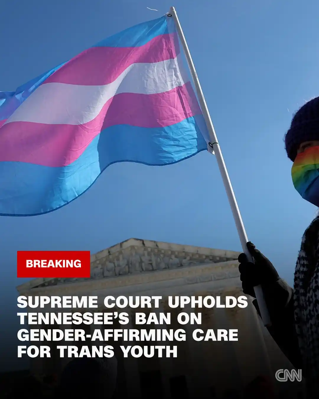 Image from CNN: The Supreme Court has upheld Tennessee's ban on gender-affirming care ...