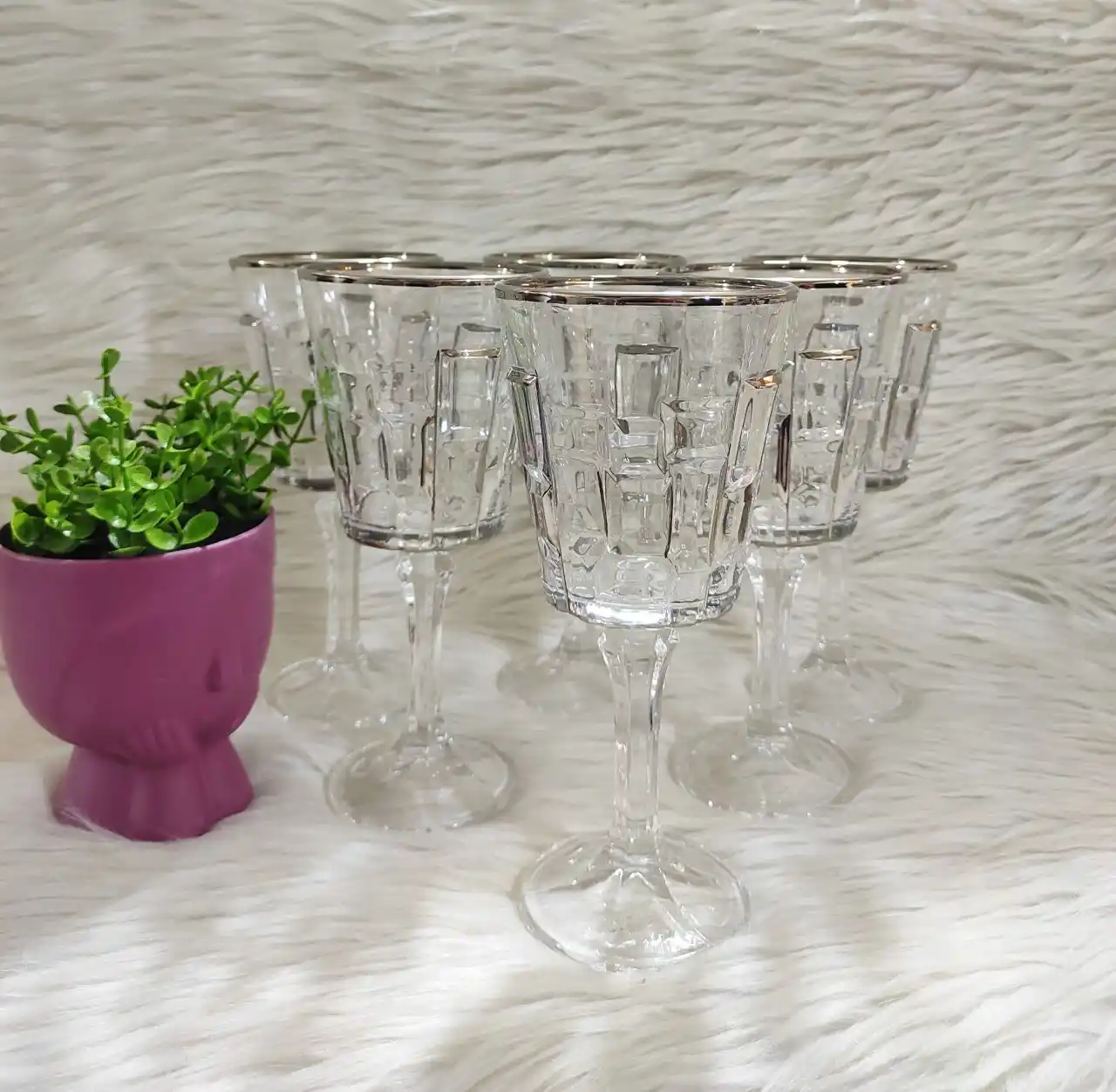 Image from Sofra Store: طقم كريستال دهبي /فضي ٦ قطع 😘🌸 <a class="text-blue-500 hover:underli...