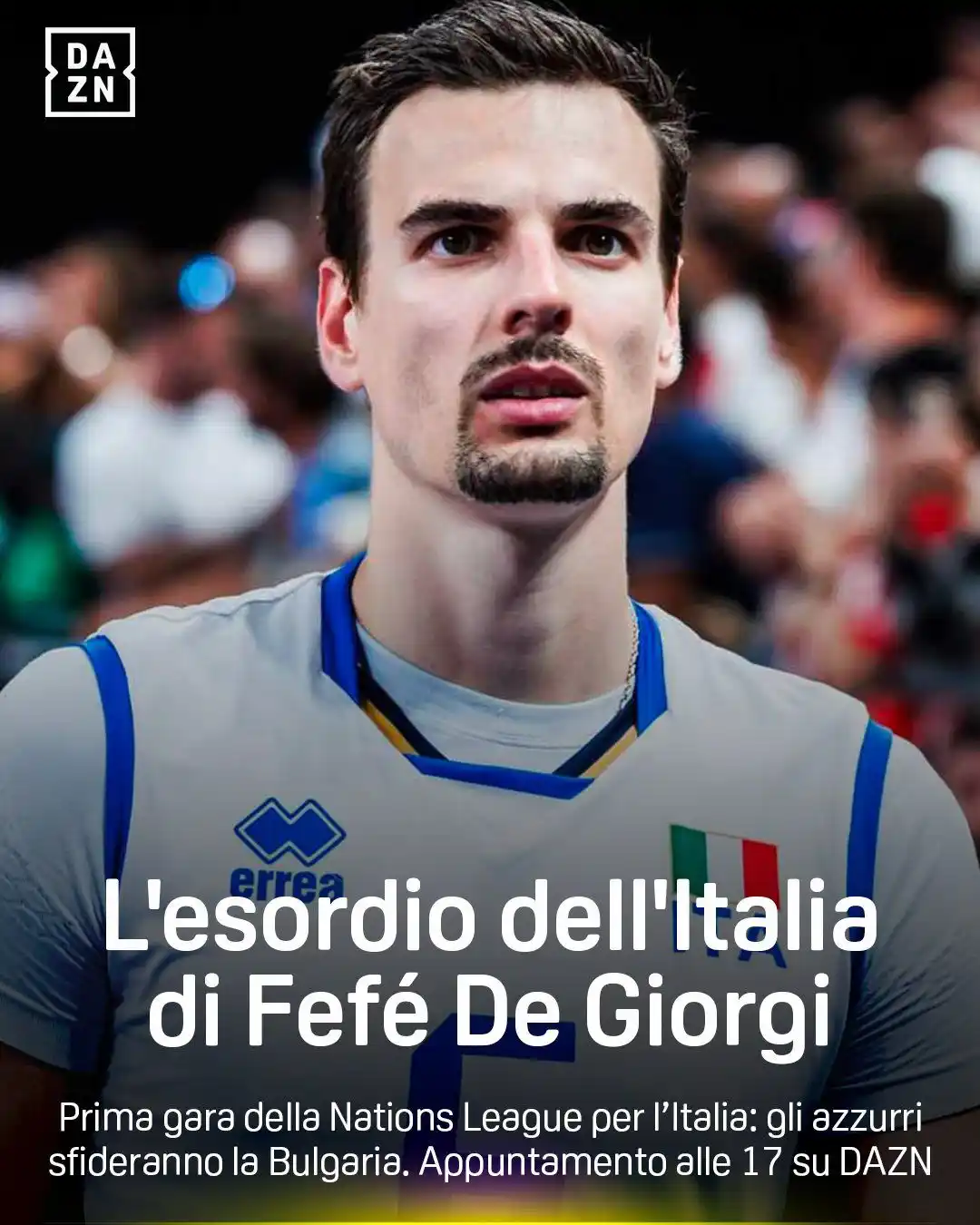 Image from DAZN Italia: Tutto pronto per l’esordio in VNL di pallavolo maschile 🏐 Gli azzurri...