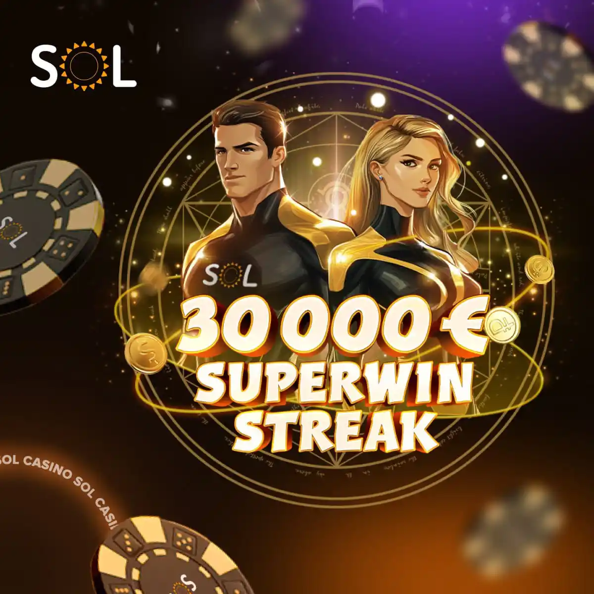 Image from SOL 🌍: *Vaults of Victory* 💰 Join *SuperWin Streak* and channel your powers...