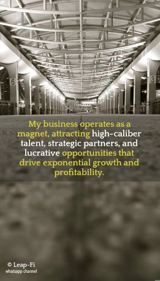 Image from LEAP-Fi |Paul Aremo-Oluwa: *Wealth Affirmation*💎 June 17, 2025 _As I cultivate and refine my id...