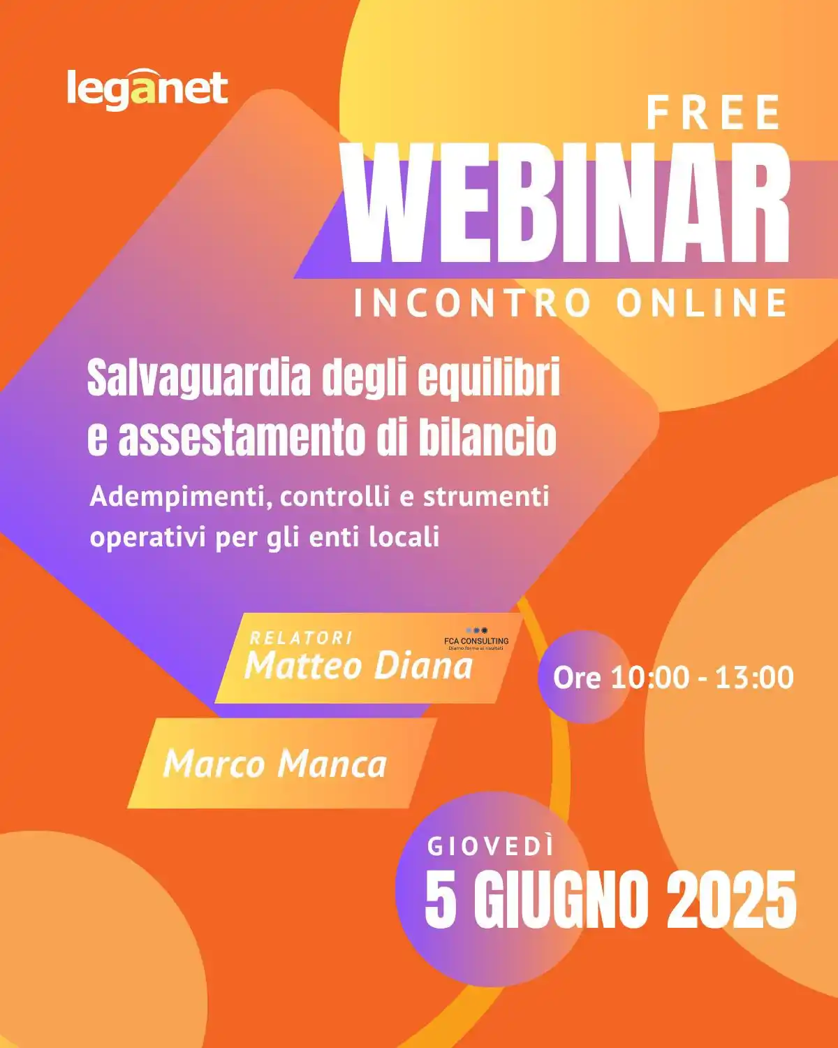 Image from ALI Autonomie Locali Italiane: 💻 WEBINAR ONLINE | 🗓 Giovedì 5 giugno 2025 – ore 10:00-13:00 “Salv...
