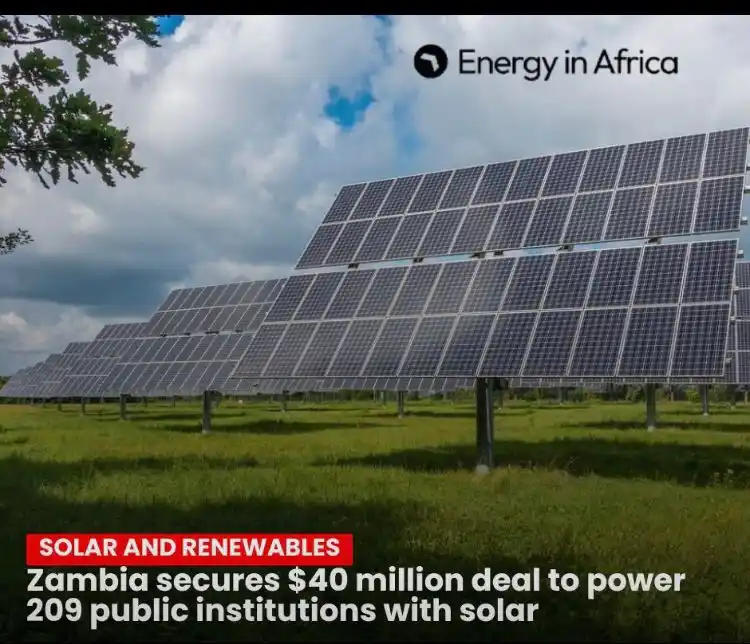Image from African & Caribbean Energy Network : Zambia secures $40 million deal to power 209 public institutions with ...
