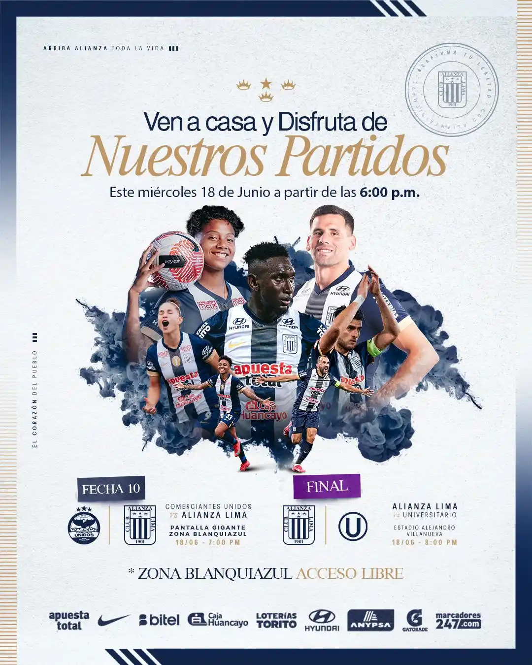 Image from Club Alianza Lima Oficial: ยก๐๐๐๐ ๐๐๐๐๐๐๐๐๐๐๐ ๐๐๐๐ ๐๐๐๐๐! ๐โช๏ธ๐ต Maรฑana d...