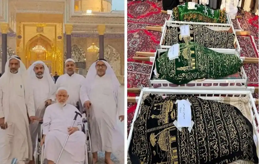 Image from صحيفة صُبرة الإلكترونية : 4 دمعات في الأحساء.. *زاروا الحسين معاً.. ماتوا معاً* حشد بشري اجتمع...