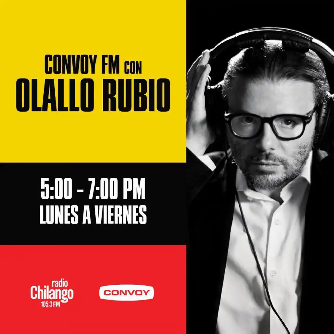 Image from Radio Chilango 105.3 FM📻🌶️: ¡5:00 PM, la fibra óptica y las ondas hertzianas ya vibran con *Olallo...