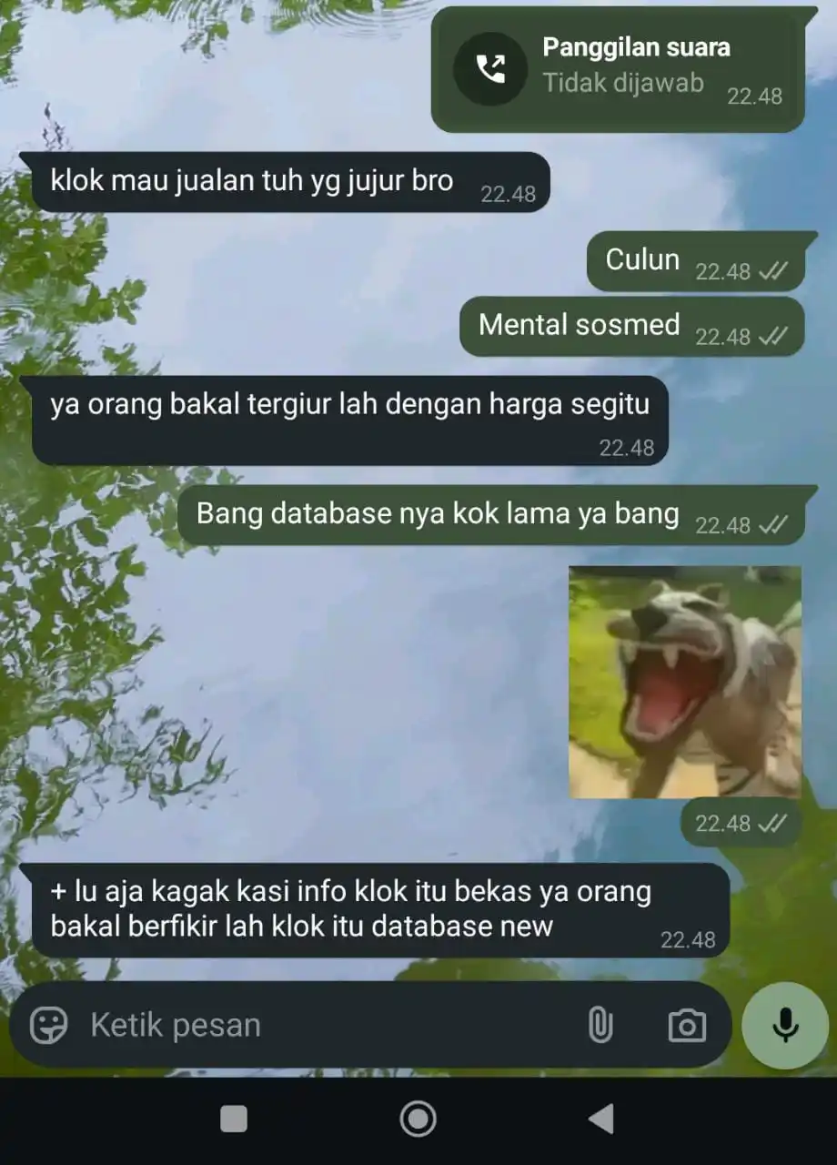 Image from BUGEM 4.5: BANG DATABASE NYA KOK BEKAS😹 WOI LAH NAMA NYA DATABASE ITU GRUP KUMPU...