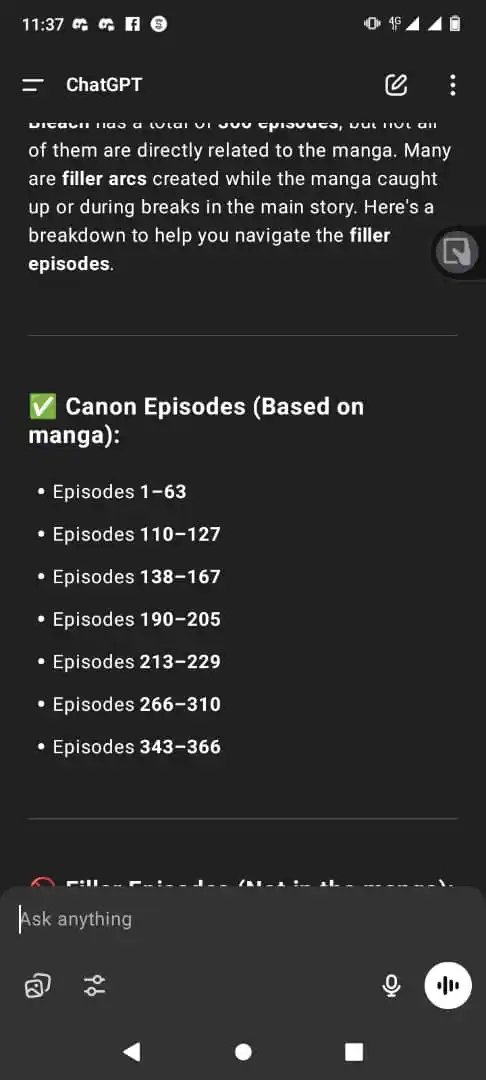Image from ANIME VIBES 😁: Bleach episode based on the manga...