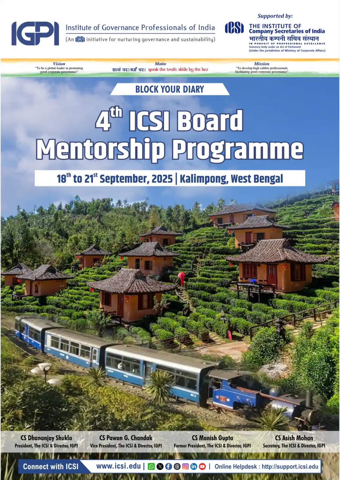 Image from The Institute of Company Secretaries of India (ICSI): Block your Diary for <a class="text-blue-500 hover:underline cursor-po...