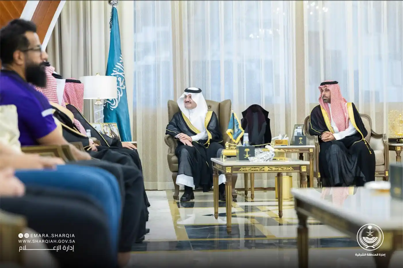 Image from صحيفة الجزيرة Al Jazirah: *بمناسبة تحقيقهم إنجازات رياضية مختلفة.. أمير الشرقية ونائبه يستقبلان ...