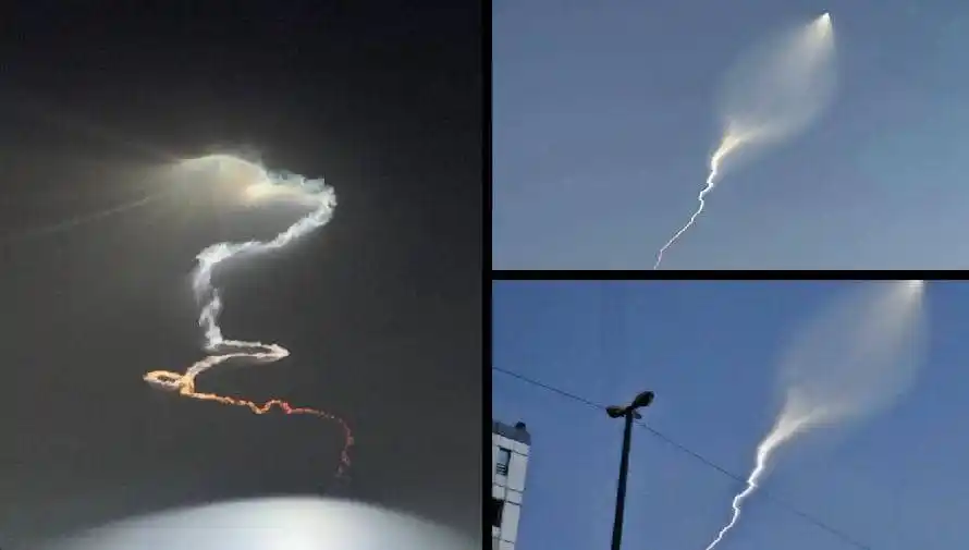 Image from Kumalo Daily: BREAKING: missile launched from Iran with a new modified exhaust signa...