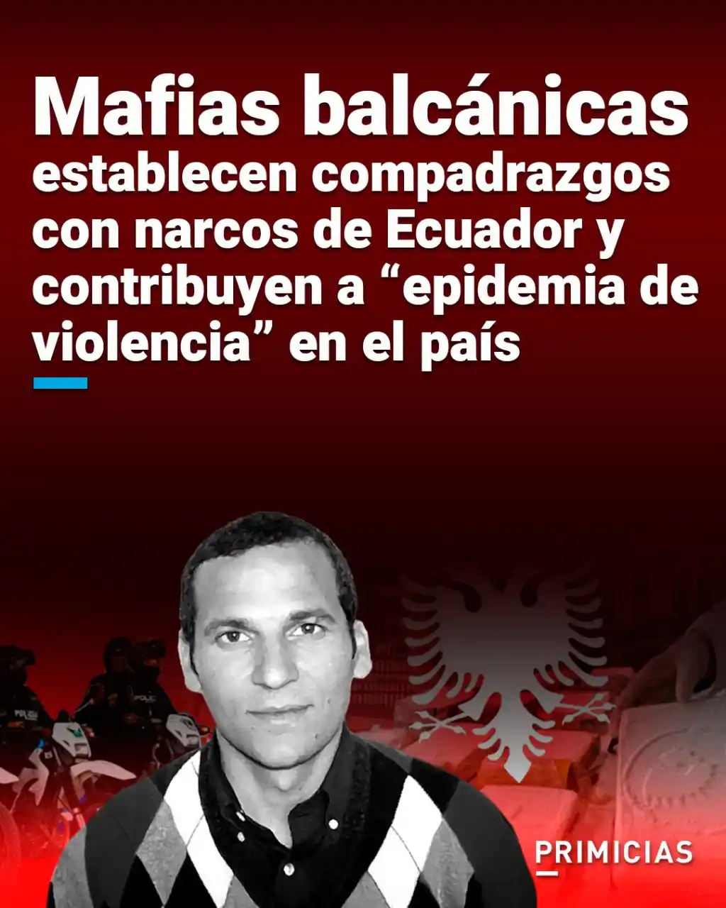 Image from NotiDiario Ecuador: Capos de las redes balcánicas del narcotráfico apadrinan a los hijos d...