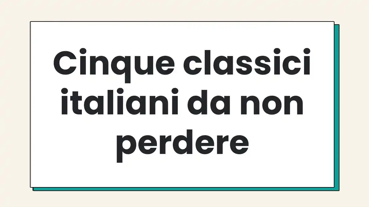 Image from Unilibro.it: Cinque libri che non sono solo classici: sono veri viaggi dentro la no...