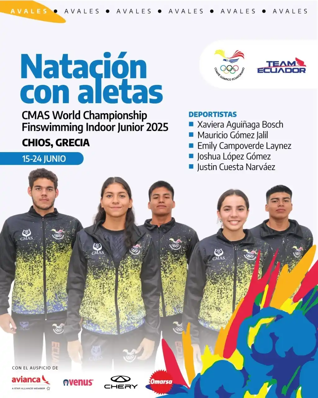 Image from NotiDiario Ecuador: 🤿🇪🇨 | Éxitos al equipo ecuatoriano de natación con aletas que nos r...
