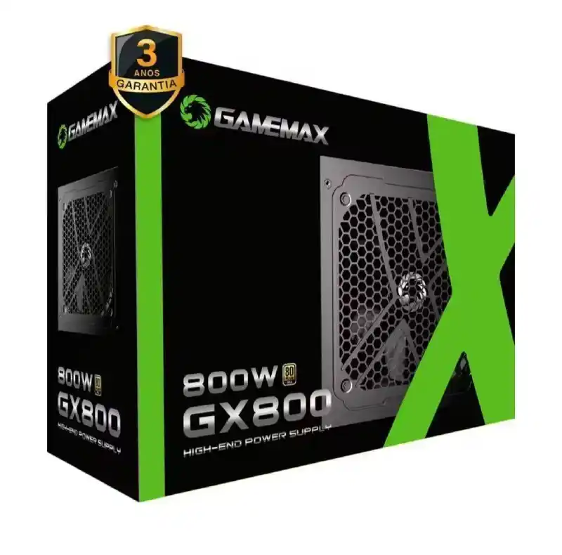 Image from Caça Preço Do Rocha !: 🔥Fonte Gamemax GX800 800W, GOLD, PFC, BLACK 🇧🇷 No Brasil R$ 390 ...