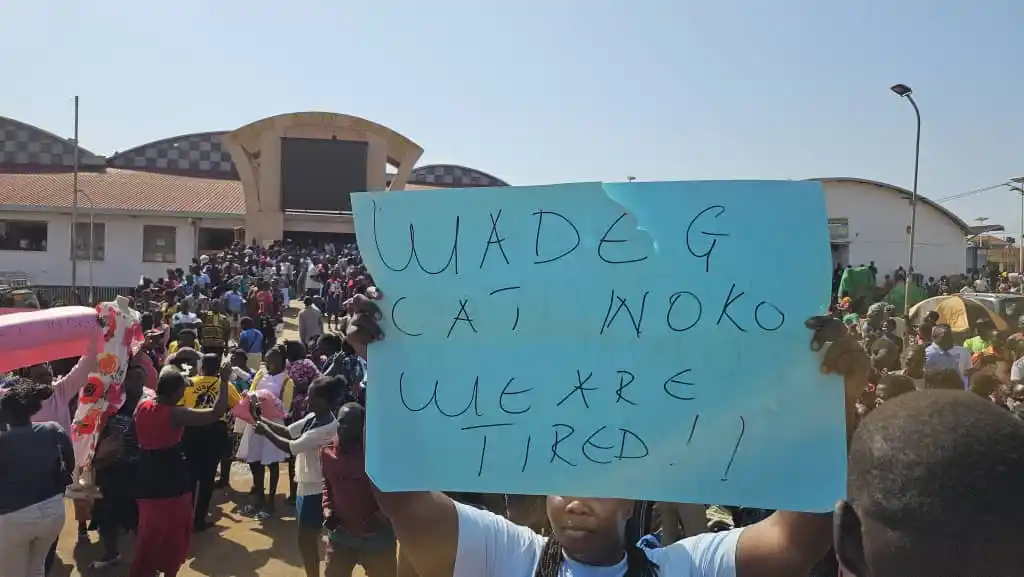 Image from Kumalo Daily: Gin Na Gulu City, Chaos in front of Gulu Main Market today. Wed, June ...