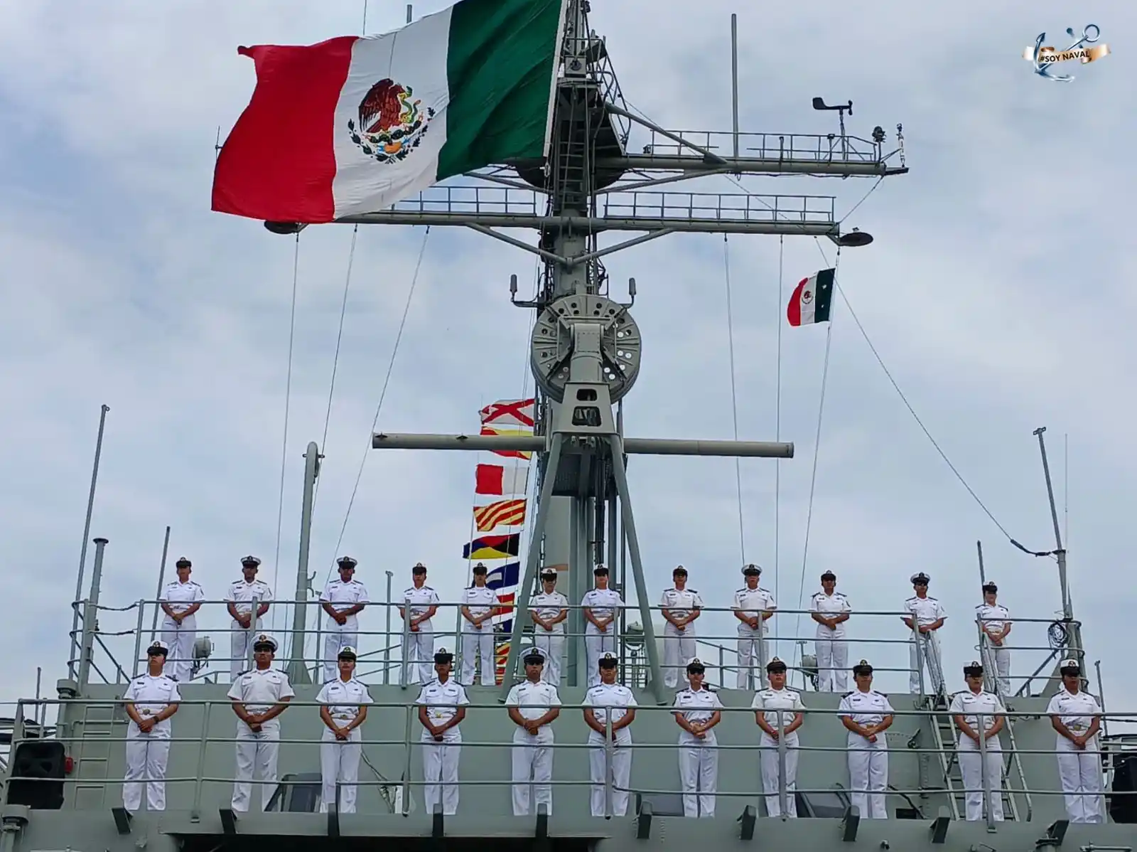 Image from Secretaría de Marina: Hoy, a bordo del Buque ARM “Usumacinta” (A-412), 171 *<a class="text-b...