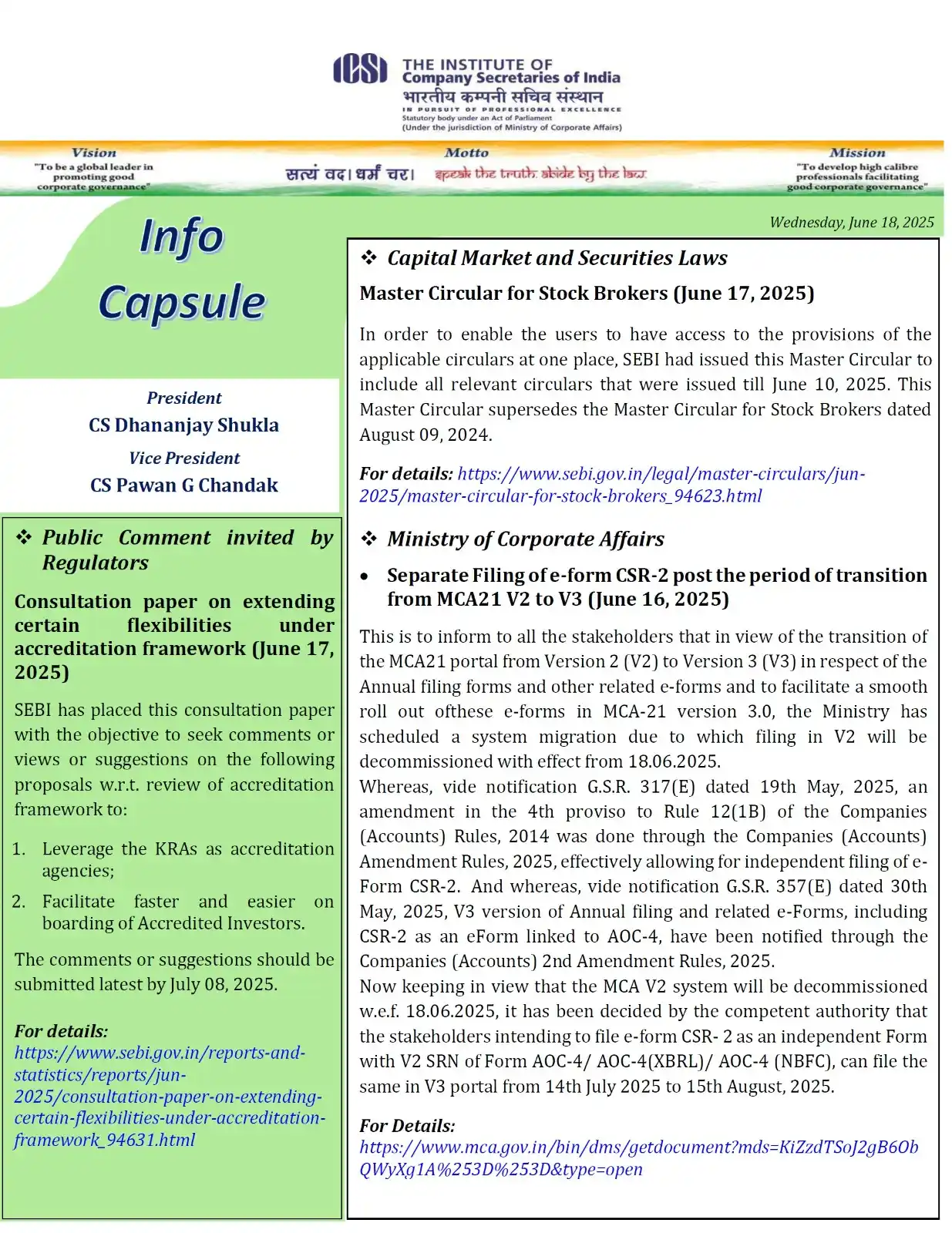 Image from The Institute of Company Secretaries of India (ICSI): <a class="text-blue-500 hover:underline cursor-pointer" href="/hashtag...