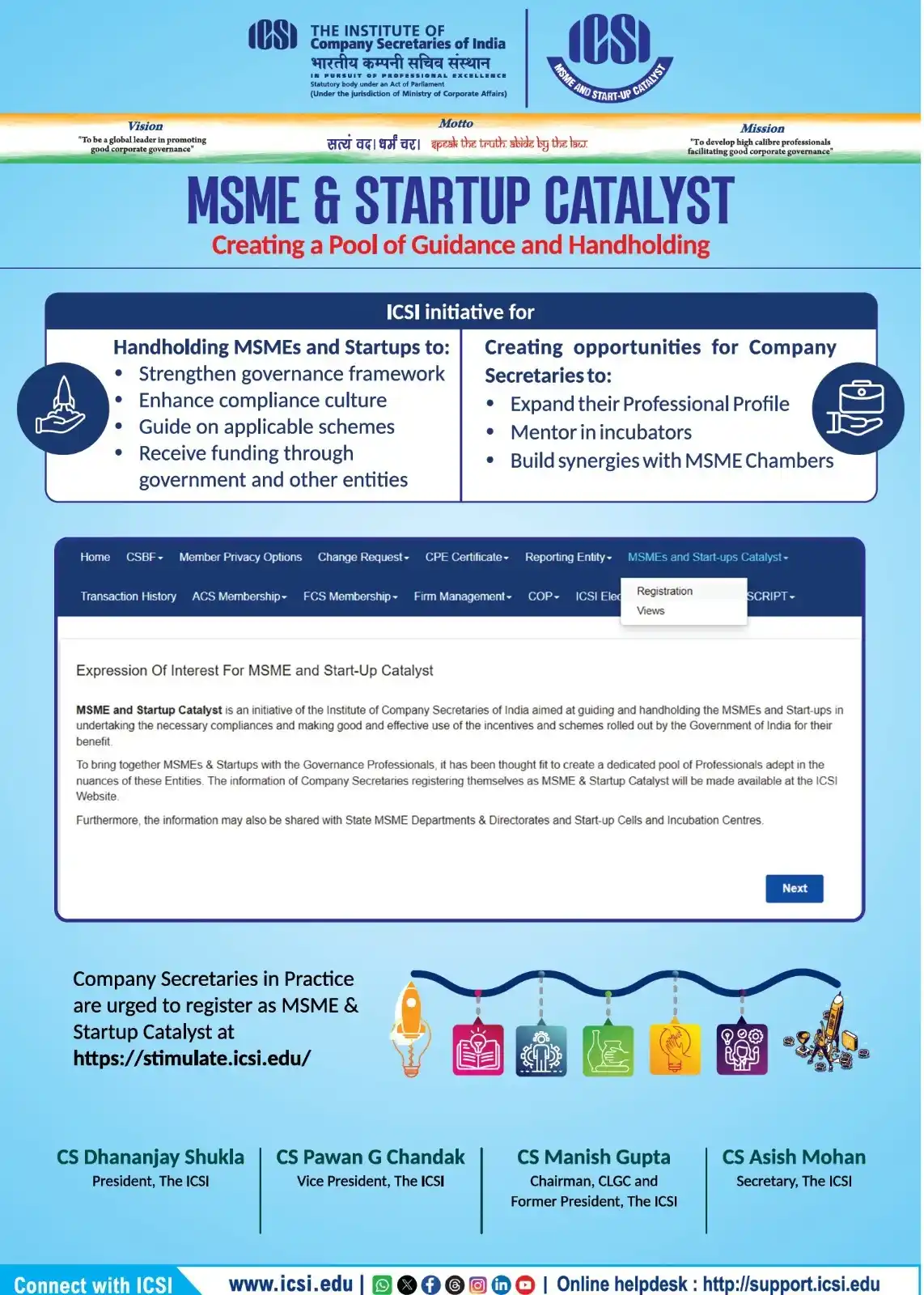 Image from The Institute of Company Secretaries of India (ICSI): <a class="text-blue-500 hover:underline cursor-pointer" href="/hashtag...