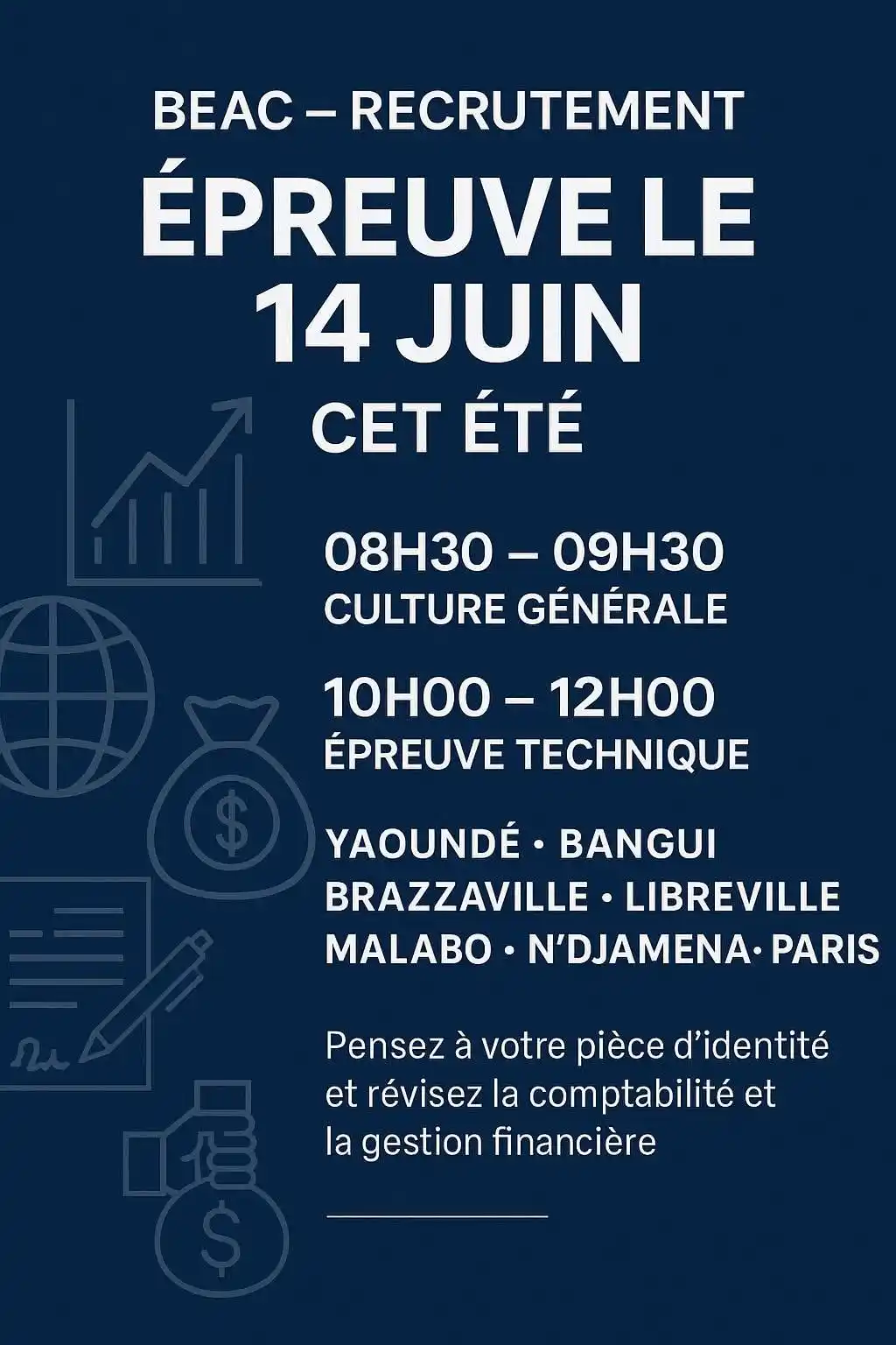 Image from La Voix Des Entreprises: 📍 *INSTANT PROMO* 📢 BEAC – RECRUTEMENT 2025 : PREMIÈRE ÉPREUVE LE 1...