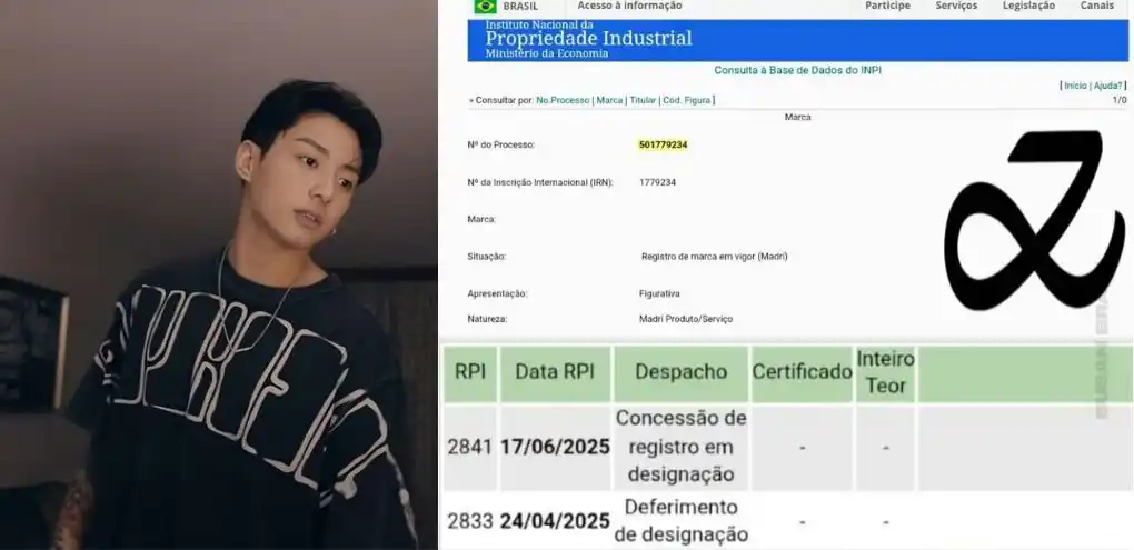 Image from ๐ง๐ทโ๐ซ ึขึขหขแตแตแตแตสณแต๐๐๐๐๐๐๐๐: *_โญ ~ Jungkook รฉ oficialmente uma marca registrada no Brasil ๐ง๐ท_* -...