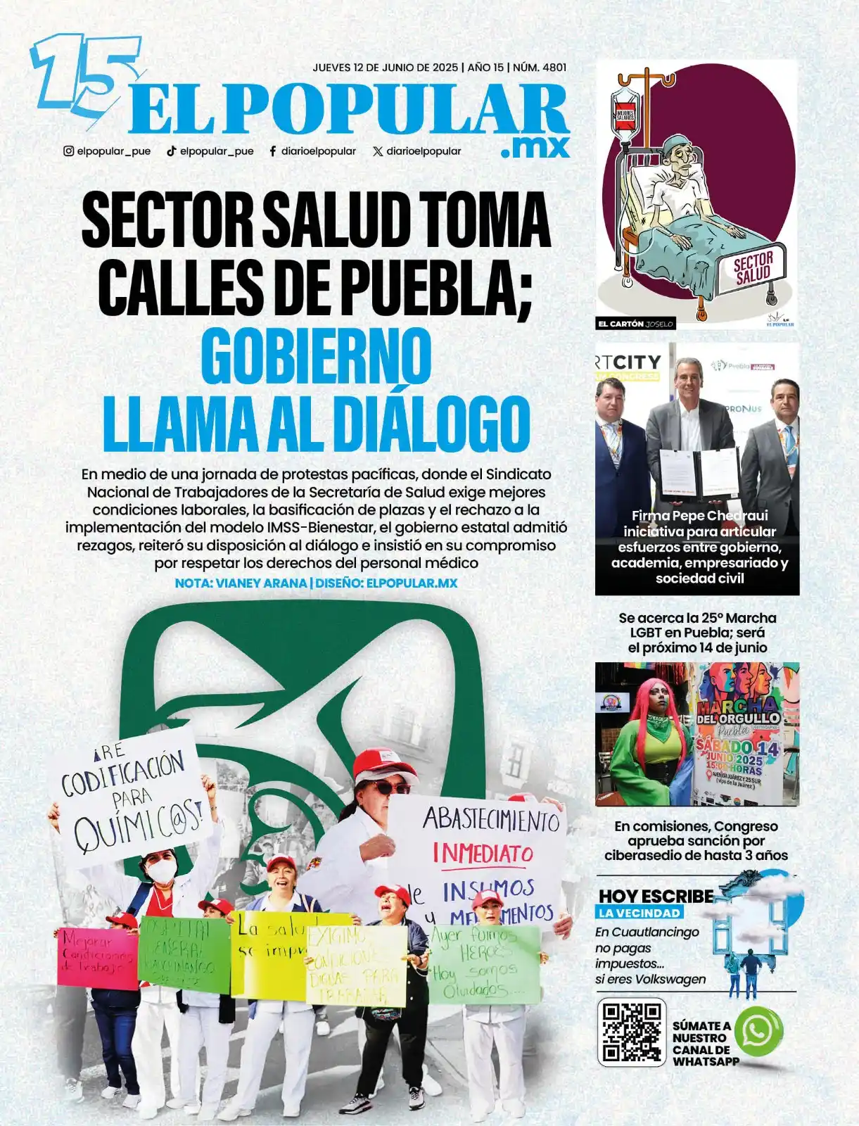 Image from 📰 El Popular mx. - Periodismo con causa: 🧑⚕️📢LA DEPENDENCIA TAMBIÉN RECORDÓ QUE TANTO LA PRESIDENTA CLAUDIA ...
