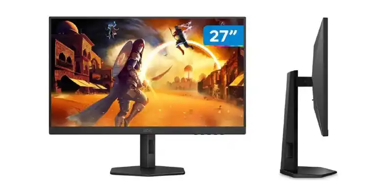 Image from Caça Preço Do Rocha !: 🔥Monitor Gamer AOC 27" 180Hz 0,5ms IPS Ajuste de Altura 27G4/P 🇧🇷 ...