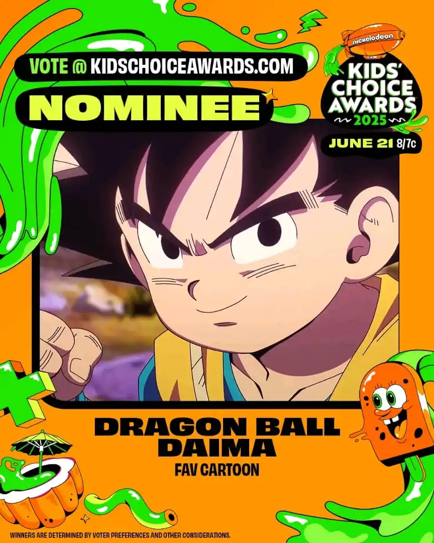 Image from K-MER OTAKU COMMUNITY 🐉✨: 🚨 News : DRAGON BALL DAIMA a été nominée au « NICKELODEON KID’S CHOIC...