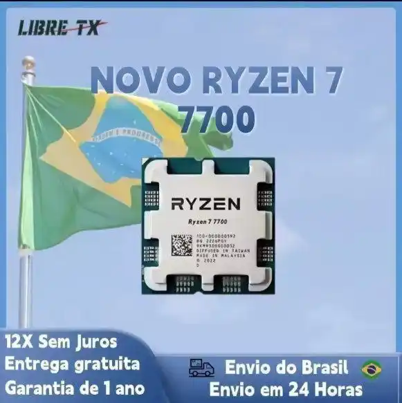 Image from Caça Preço Do Rocha !: Processador AMD Ryzen 7 7700 R$ 1274 + 358 MOEDAS EM 12X SEM JUROS C...