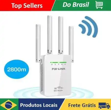 Image from Caça Preço Do Rocha !: 🆘 Repetidor Wifi 4 Antenas Amplificador De Sinal 💵 Por R$31,92 🔥 ...