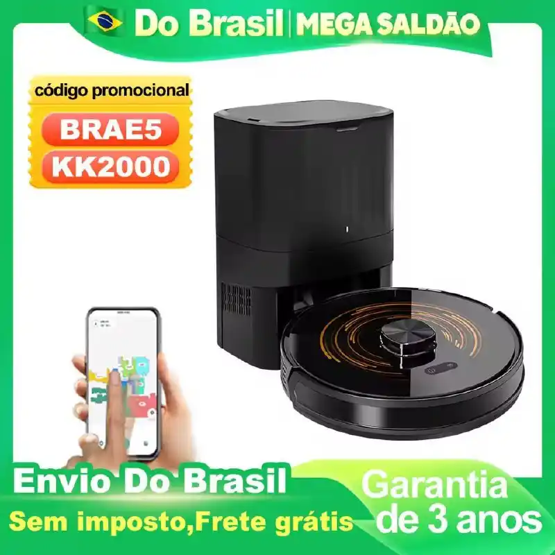 Image from Caça Preço Do Rocha !: Robo Aspirador de Pó Abir K30 com AutoEsvaziamento, Laser Lidar duplo,...