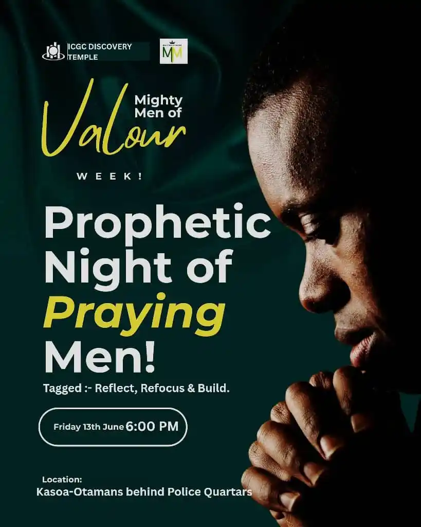 Image from ICGC Discovery Temple: ```Tonight 6:00 pm Join us for a life-transforming Prophetic Night of ...