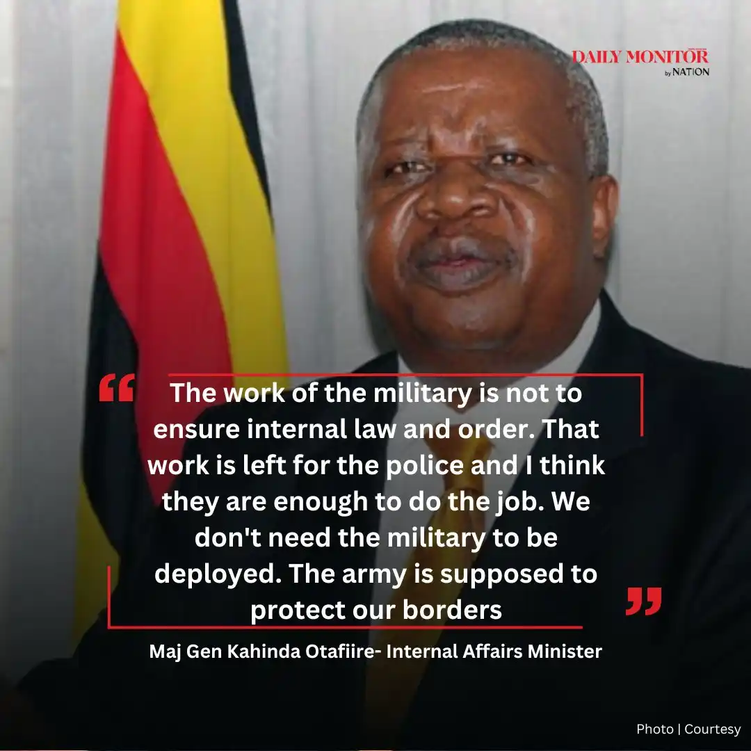 Image from Kumalo Daily: We don’t need the military in our elections, says OtafiireWe don’t nee...