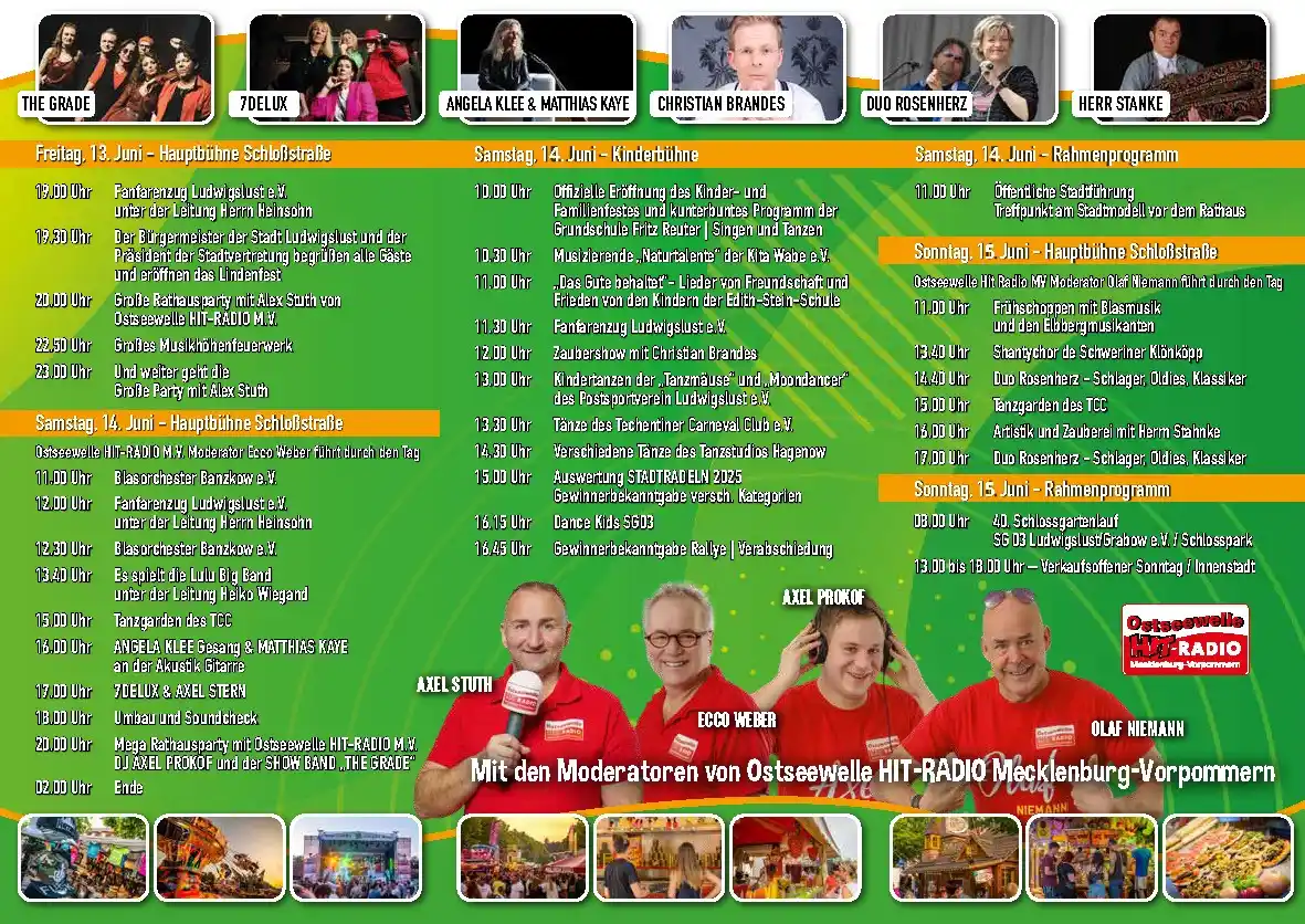 Image from Stadt Ludwigslust: 🎉 40. Lindenfest Ludwigslust | 13.–15. Juni 2025 🎉 Feiern Sie mit u...