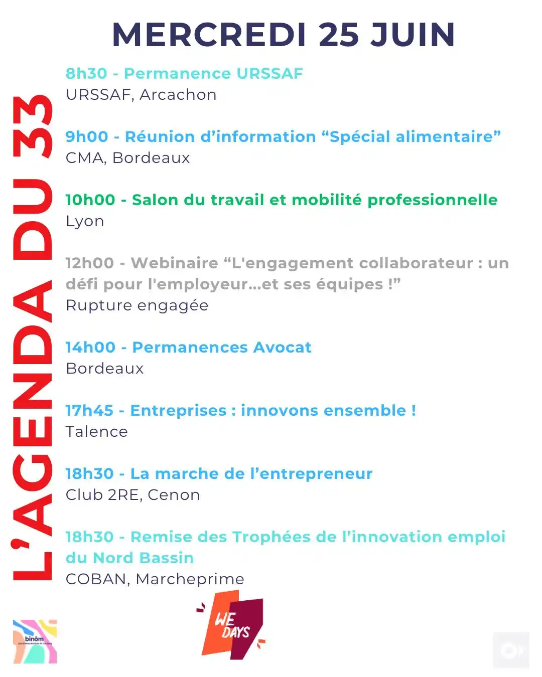 Image from L’AGENDA de l’Entrepreneur & du Porteur de Projet : 8h30 - Permanence URSSAF URSSAF, Arcachon https://aquitaine.urssaf.fr/...