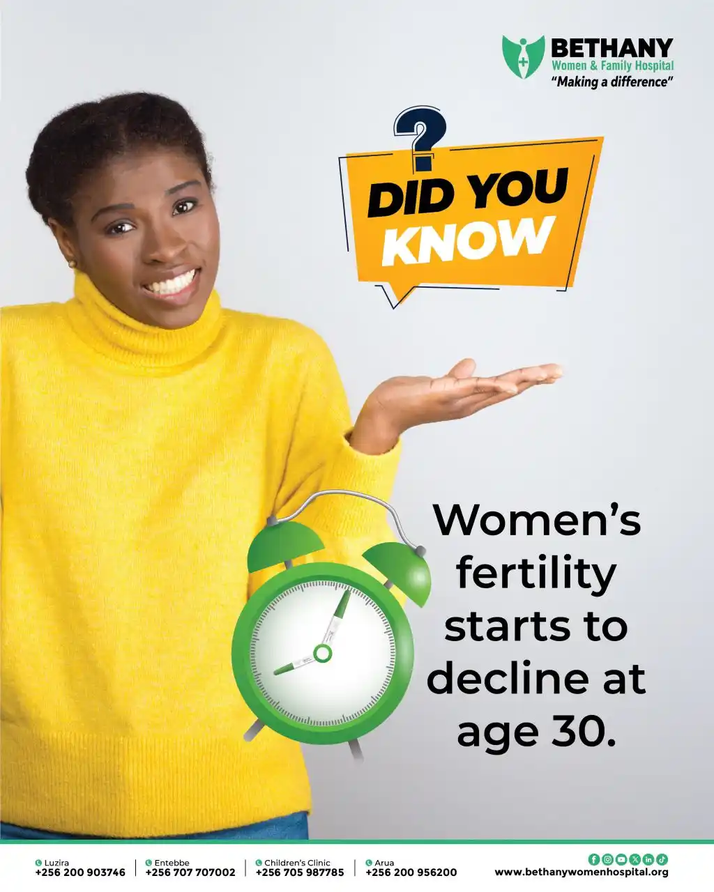 Image from Bethany Women & Family Hospital: ➡️As women age, both the quantity and quality of their eggs decrease. ...