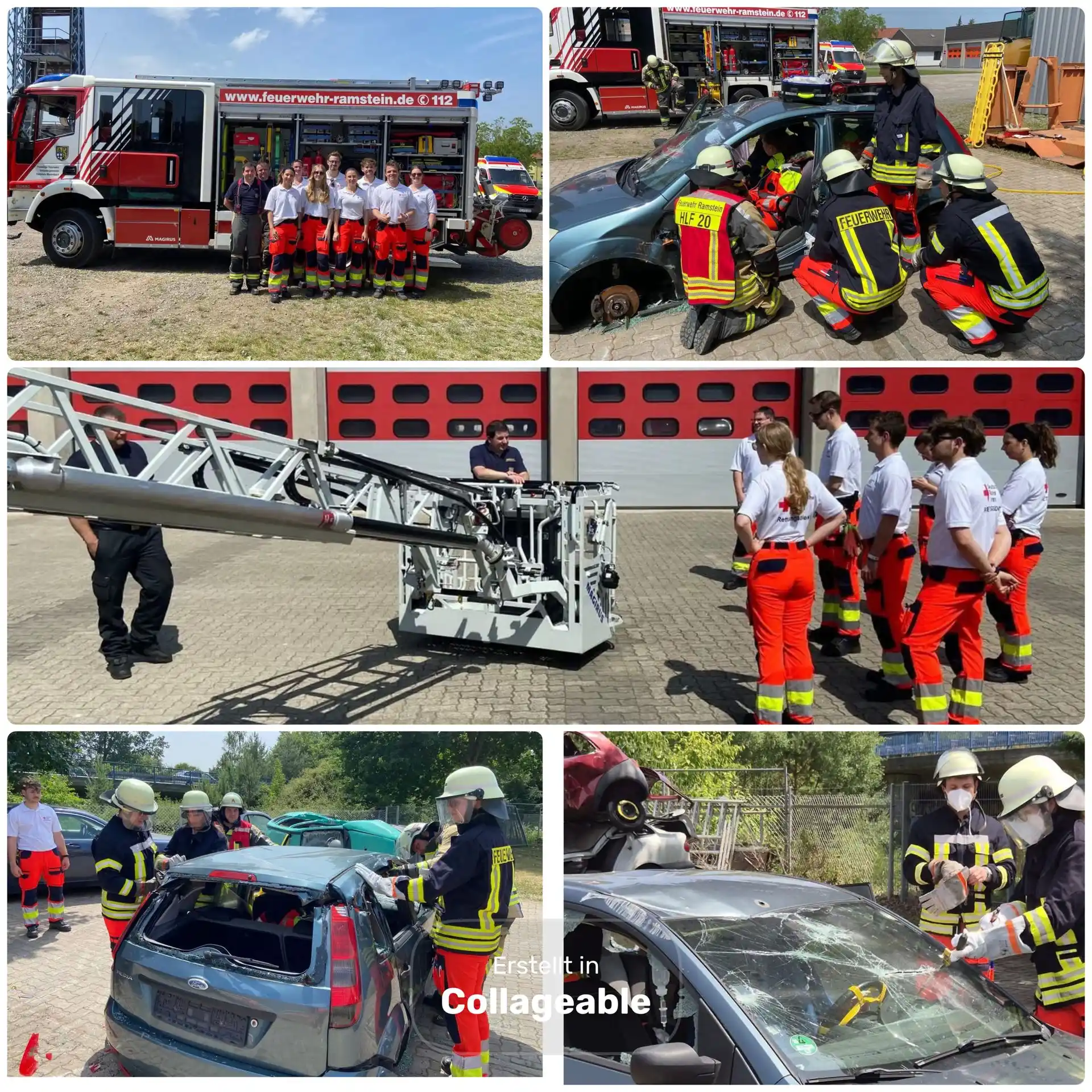 Image from Freiwillige Feuerwehr VG Ramstein - Miesenbach : Bericht DRK Rettungsdienst Westpfalz GmbH:  Wenn Rettungsdienst und Fe...