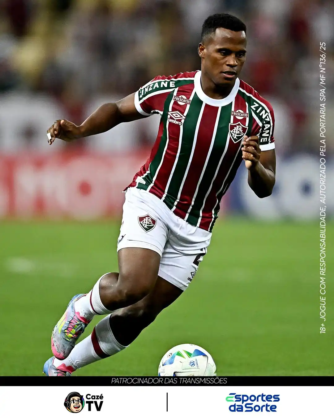 Image from CazéTV: *🟥🟩 BORA ATUALIZAR AS ODDS PRA FLU X BORUSSIA???* O Tricolor das La...