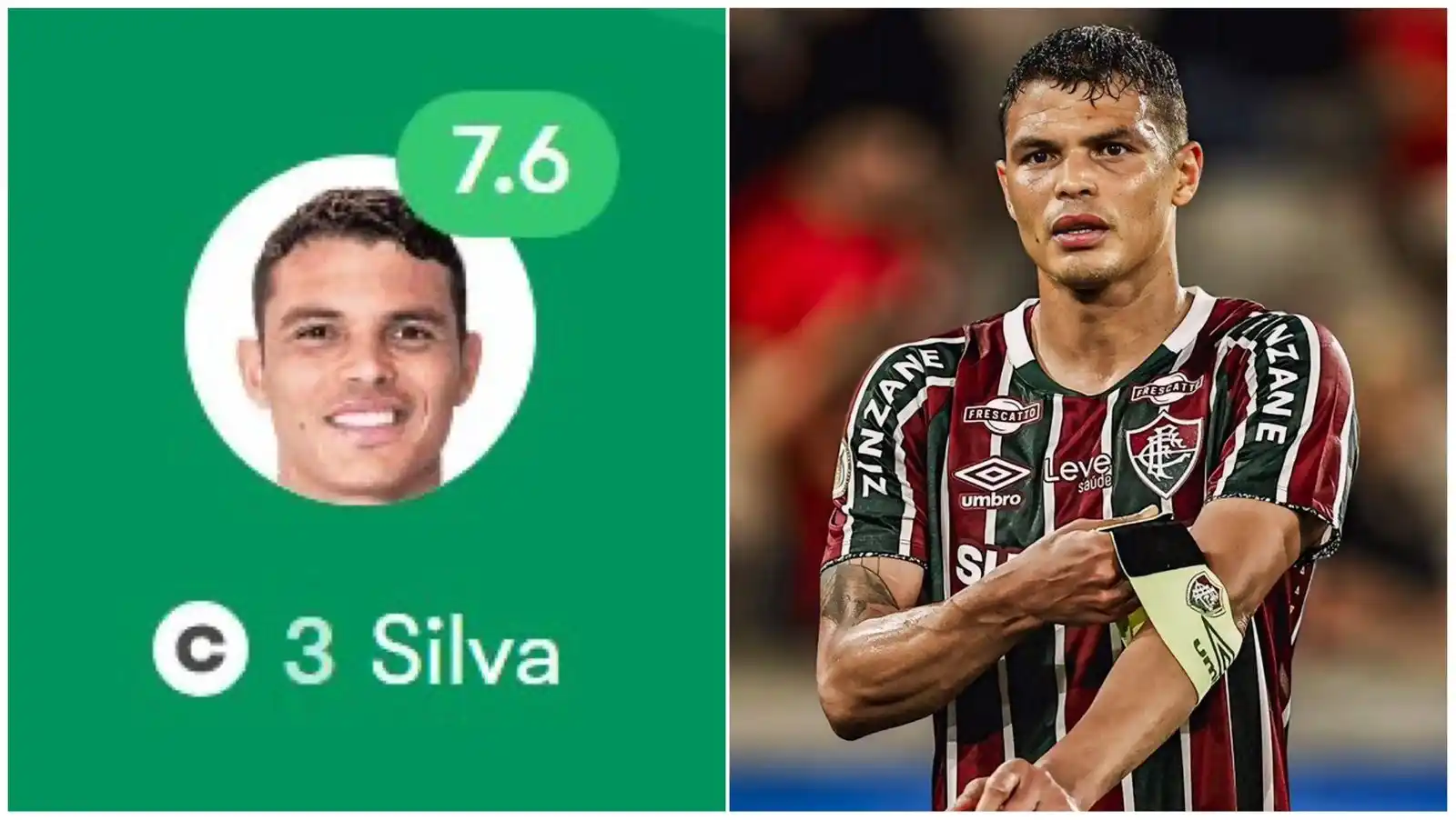 Image from Sportdailytv: 🌀🇧🇷 | Thiago Silva led Fluminense to a clean sheet against Dortmund...