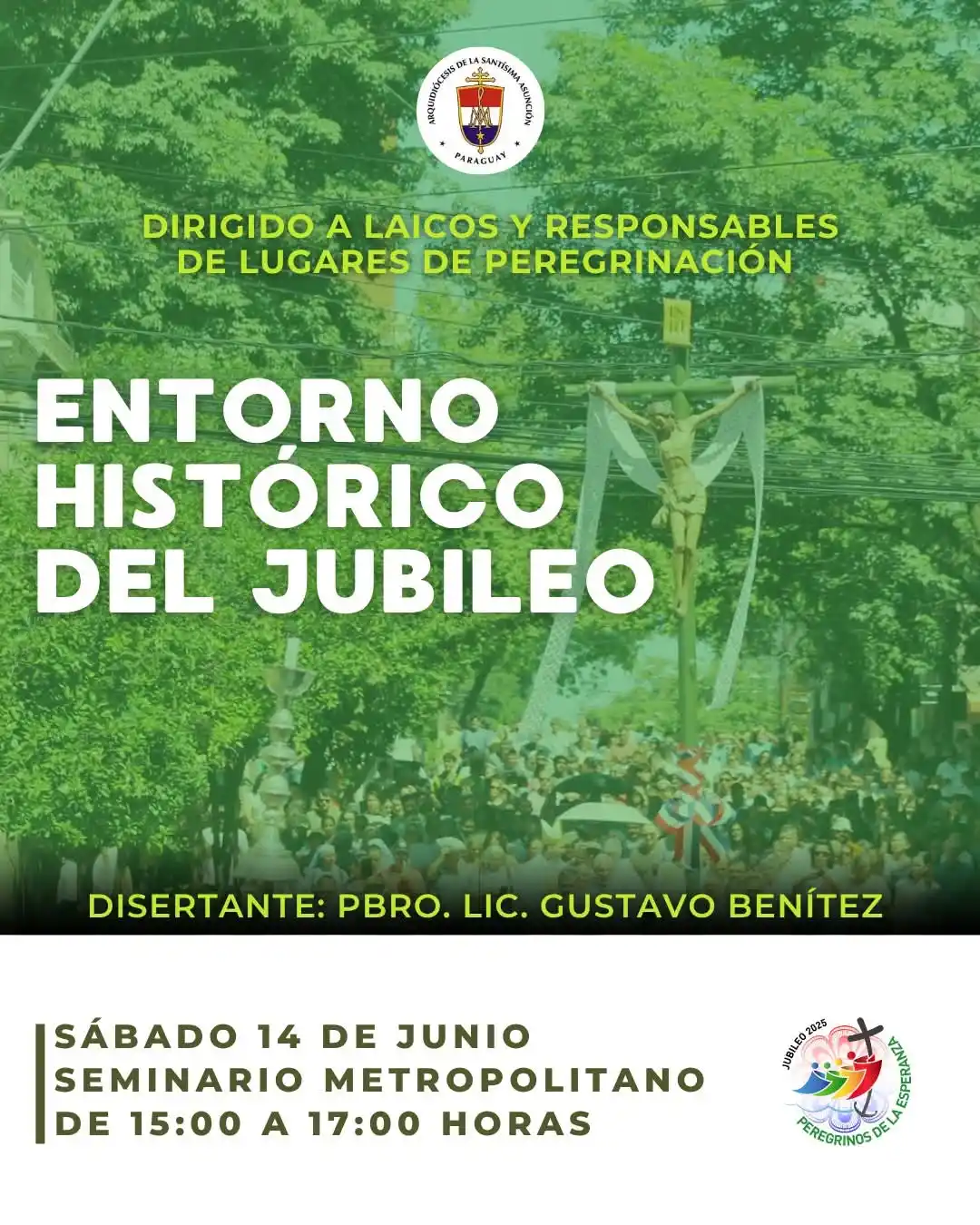 Image from Arzobispado de Asunción: 📖 Charla: "Entorno histórico del Jubileo". ✨ Dirigido a laicos y res...