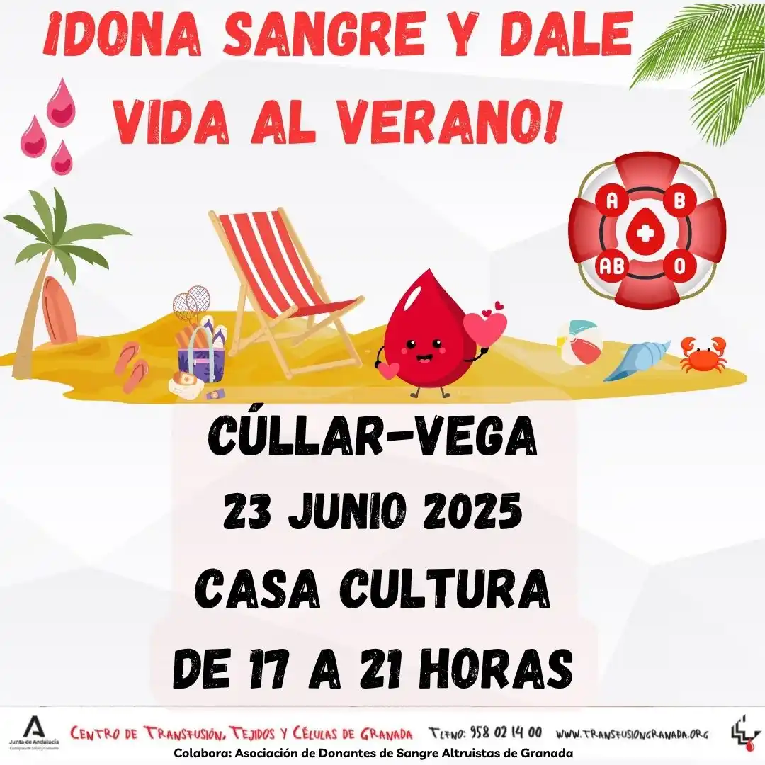 Image from Cúllar Vega Informa 🇸🇱: ❤️ *DONACIÓN DE SANGRE* ❤️ _Un pequeño gesto que salva vidas_ 🗓️ *D...
